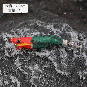 Simulasi Kail Ikan Laut Kayu Multi-berat untuk Udang dan Cumi-cumi 3.5 # 2.2 # 1.8 #   Umpan Jarum Umpan Ikan Hidup Grosir - Product Image 6