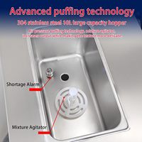 Nouvelle machine à crème glacée professionnelle de comptoir, saveur unique, pour glace molle, avec trémie de pré-refroidissement, écran tactile, haute capacité de production 1