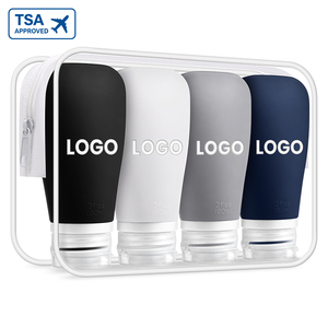 A granel personalizado 100ml/3oz Mini vacío de silicona para el cuidado de la piel de las mujeres botellas de tamaño de viaje 90mL tapa a prueba de fugas champú loción bolsillo suave - Product Image 1