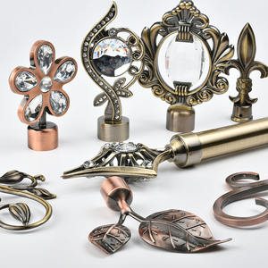 Ensemble de tringles à rideaux en métal extensibles simples ou doubles directs d'usine tringles à rideaux réglables de haute qualité du meilleur fournisseur - Product Image 2