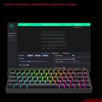 Clavier mécanique à axe magnétique HE65, sensibilité réglable sur 40 segments, compatible Mac et Windows, rétroéclairage RVB, claviers filaires