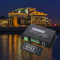 Controlador LED RGBW Multifuncional con Temporizador y Pantalla OLED para Sistemas de Iluminación Atmosférica Programables de 4 Canales