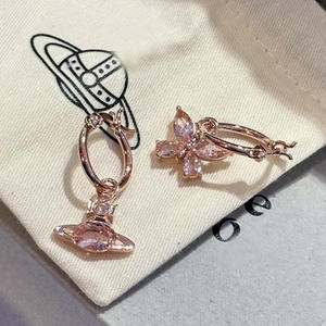 Empress Dowager Nuevo Lazo de Cristal y Diamantes Saturno Super Fairy Joyería de Lujo Estilo Fresco Chapada en Oro Claro para Mujer - Product Image 4