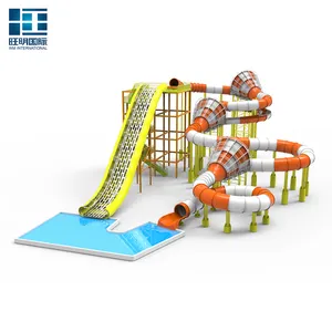 Factory Price Supplier Fiberglass Water Park Equipment Water Pool Slides For Sale