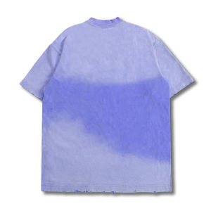 Camiseta de Hombre de Gran Tamaño con Estampado Batik Degradado, Estilo Casual Urbano, Vintage, Holgada, Deportiva, Tallas Grandes - Product Image 4