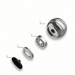 Jouet de décompression de bureau pour adultes, gyroscope rotatif en métal, spinner cinétique pour doigts, en alliage d'aluminium, cadeau d'hypnose, durable, unisexe - Product Image 2