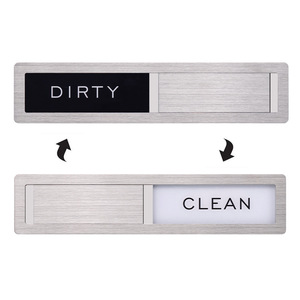 Letrero Magnético de Acero Inoxidable para Lavavajillas, Indicador de Limpio/Sucio, Autoadhesivo, Diseño sin Clavos, para Seguridad Alimentaria en la Cocina - Product Image 5