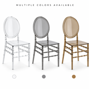 Sedia Chiavari Trasparente <span class=keywords><strong>in</strong></span> Cristallo per Sala <span class=keywords><strong>da</strong></span> Pranzo, <span class=keywords><strong>Cucina</strong></span>, Ristorante, Esterni, Sala Matrimoni, Hotel - Sedia Durevole <span class=keywords><strong>in</strong></span> <span class=keywords><strong>Resina</strong></span> per Eventi - Product Image 4