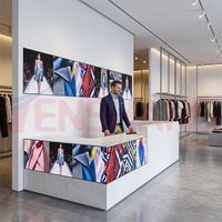 Pantalla LED para Exteriores e Interiores P2.5 P5, Pantalla LED Vertical de Matriz de Puntos, para Supermercados, Tiendas de Conveniencia, Mostradores de Caja