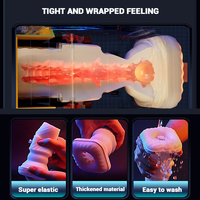 Application Contrôle Mains Libres Masturbation Masculine Coupe Chauffage Vibrant Télescopique Automatique Caresser Masturbateur Dispositifs Pour Hommes Sex Toy