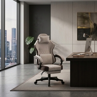 Chaise de jeu ergonomique pivotante en cuir PU OEM avec mousse moulée, hauteur réglable et repose-pieds de luxe – Vente en gros