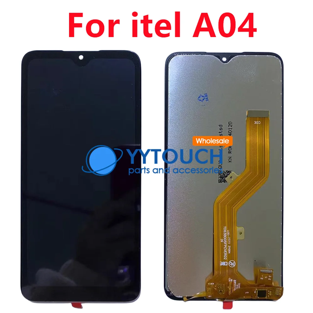 For Itel A04 LCD Screen with Digitizer Full Assembly Replacement