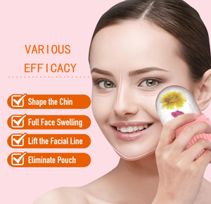 Plateau à glaçons portable pour le visage, en forme de diamant, pour massage facial, technique de roulage sans silicone ni cordon pour les soins de la peau - Product Image 3