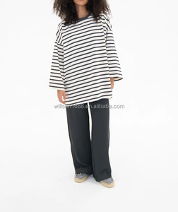 Camisetas de Manga Larga de Algodón Transpirable, Holgadas, Sólidas, de la Mejor Calidad, Nueva Moda, Ropa Islámica de Otoño, Conjuntos Casuales para Mujer - Product Image 2
