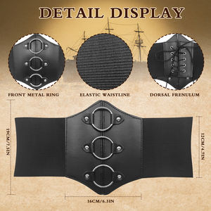 <span class=keywords><strong>Disfraz</strong></span> de Pirata del Caribe para <span class=keywords><strong>Mujer</strong></span>, Top, Falda, Brazalete, Parche, Pañuelo, Medias de Seda, Faja, Conjunto Completo para Halloween, Carnaval, Fiesta - Product Image 6