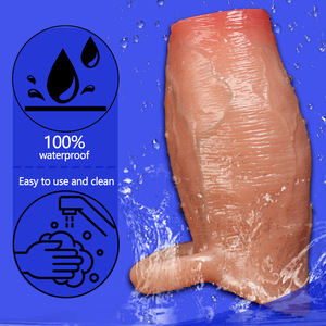 Manchon extra large à dents de loup, extenseur de pénis épaissi, jouet masculin en silicone pour adulte, préservatif en cristal allongé - Product Image 4