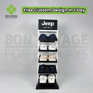 Suporte de Chapéus de Metal Moderno e Ecológico de Alta Qualidade para Exposição em Pé, Personalizado para Varejo e Atacado - Product Image 2