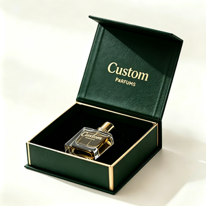 Boîte cadeau rigide personnalisée pour parfum avec logo estampé à chaud et insert en mousse, emballage écologique pour marques de luxe - Product Image 1
