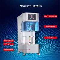 Machine automatique de scellage sous vide pour boîtes de conserve avec purge d'azote