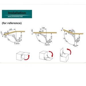 Quincaillerie de meubles, charnière de support de <span class=keywords><strong>porte</strong></span> de placard, amortisseur avec fermeture douce, support de charnière - Product Image 5