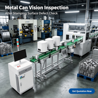 Système de caméra d'inspection industrielle des bouteilles, combiné à une inspection visuelle automatisée des produits défectueux
