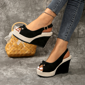 <span class=keywords><strong>Scarpe</strong></span> <span class=keywords><strong>con</strong></span> tacco alto alla moda estivo <span class=keywords><strong>con</strong></span> punta a bocca di pesce e suole spesse traspiranti per donne disponibili nelle taglie da 35 a 42. - Product Image 4