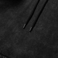 Sweat à capuche vintage délavé à l'acide pour homme, personnalisé avec logo, haute qualité, style hip-hop, en coton épais délavé à la pierre
