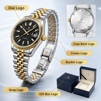 Mode or verre saphir de luxe japon NH35 Miyota PT5000 mouvement lumineux main hommes montres mécaniques automatiques
