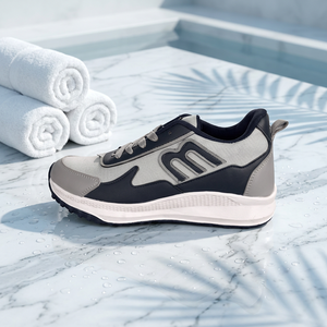Chaussures de course en mesh respirant pour hommes, baskets à lacets, chaussures de marche décontractées à bout rond, chaussures de sport avec logo personnalisé, mesh respirant - Product Image 4