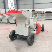 0.8-10tph Mobile Broyeur De Bois avec Cyclone Sciure De Bois Broyeur Broyeur