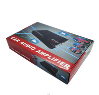 Amplificateur de voiture OEM 4 canaux en aluminium classe AB lecteur multimédia audio avec combinaison d'amplificateur de puissance basse et crossovers