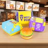 Boîte à emporter personnalisée en papier coréen de qualité alimentaire pour hot-dogs, poulet frit, hamburgers, impression de boîtes à emporter pour la restauration rapide