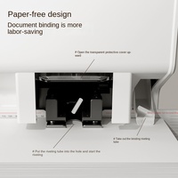 Perforatrice électrique de bureau Deli GB777 de haute qualité, reliure automatique de documents financiers avec fonction de rivetage à chaud