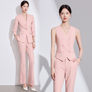 Women's Professional Three Piece Suit Set Spring Formal Polyester Anti Wrinkle - Product Image 3