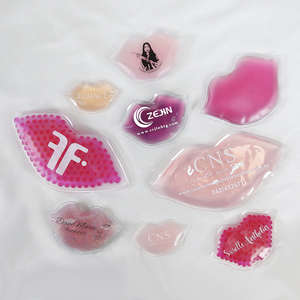 Compresa fría de gel de PVC con purpurina de grado médico OEM en forma de labios <span class=keywords><strong>para</strong></span> alivio de lesiones, golpes y lesiones bucales. - Product Image 4
