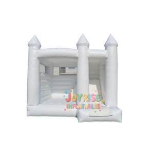 Azul Pastel 13x13 Casa hinchable inflable Castillo de salto con tobogán y pozo de bolas para niños - Product Image 3