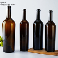 Bouteilles de vin en verre foncé de qualité supérieure, taille et logo personnalisés, 750 ml, bouteilles de vin de Bordeaux et de Bourgogne, bouteille de vin personnalisée