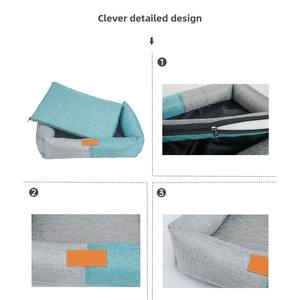 Op Maat Gemaakte Anti Angst Traagschuim Hond Bank <span class=keywords><strong>Bed</strong></span> Mat Orthopedisch Groot Groot Vierkant Wasbaar Hondenbed - Product Image 3