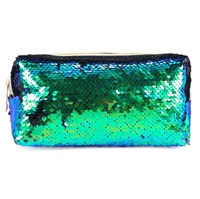 Offre Spéciale mode paillettes sirène réversible Sequin sac cosmétique pour les femmes magique pas cher Mini portefeuille avec fermeture éclair