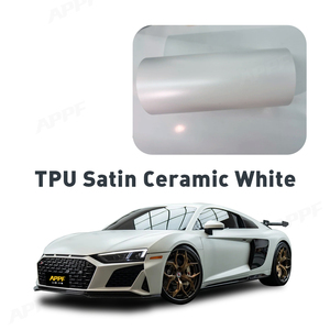 Film de protection de <span class=keywords><strong>peinture</strong></span> pour voiture en vinyle TPU <span class=keywords><strong>satin</strong></span>é céramique <span class=keywords><strong>blanc</strong></span> de qualité supérieure, film de changement de <span class=keywords><strong>couleur</strong></span> - Product Image 3