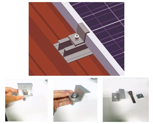 Système de montage solaire pour toiture SOEASY, milieu de gamme, pinces pour modules photovoltaïques en aluminium anodisé, résistance au vent 60 m/s, résistance à la <span class=keywords><strong>neige</strong></span> 1,4 KN/m², garantie 10 ans - Product Image 6