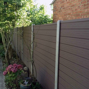 Panneau mural extérieur en composite WPC Greenwood de 6 pieds de haut, co-extrusion, clôture de jardin, service de modélisation 3D inclus - Product Image 1