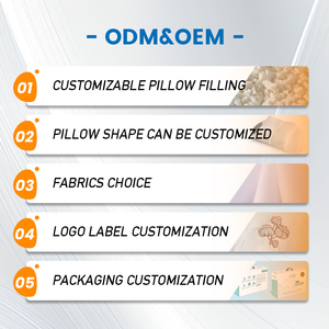 Ergonomic Bộ nhớ bọt gối cho giấc ngủ sâu không áp lực thiết kế có thể tháo rời Bìa biểu tượng Tùy chỉnh hình dạng hình chữ nhật cho nhà khách sạn sử dụng - Product Image 5