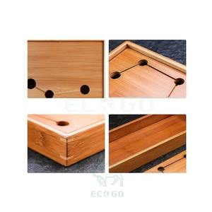 Bandeja de Té de Bambú Grande y Duradera de Diseño Personalizado de Seven Stars Manufacture, Caja de Almacenamiento de Agua, Juego de Té Moderno Clásico con Logotipo Personalizado - Product Image 4