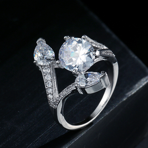 Rakol Rp2025 Kim Cương Ngọc Nhẫn Nhẫn Cưới 18K Vàng Trang Sức Phụ Nữ - Product Image 3