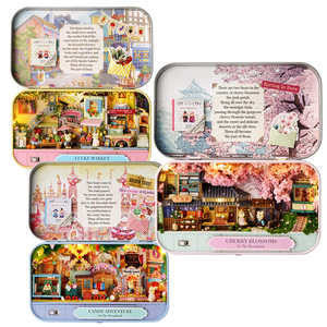 Nouvelle Cabane en Bois DIY : Théâtre Miroir des Rêves, Maison Modèle à Assembler Faite à la Main – Cadeau Créatif pour Anniversaire Féminin - Product Image 5