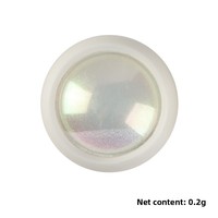 Transfrontalier exclusif 3D Nail Art décorations irisé coquille sirène perle arc-en-ciel néon miroir poudre Styles poudre scintillante