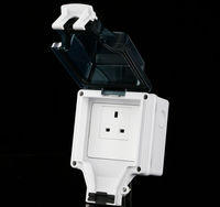 Prise murale étanche IP66 de marque IGERCN, 1 gang, 230V/13A, prise extérieure britannique, IG86-S