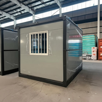Maisons conteneurs pliables de type Z, extensibles, 20 pieds et 40 pieds, avec 2 chambres, une douche et un bain, en verre solaire, pour l'extérieur