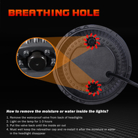 Vente flash - Phares LED Dragon Eyes de 7 pouces homologués DOT avec lumière d'accueil dégradée à démarrage pour Jeep Jk et Mahindra Thar